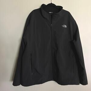 The North Face Jacket Full Zip Soft Shell Black Mens 4XL